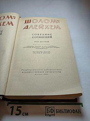 Шолом-Алейхем. Собрание сочинений. Том шестой