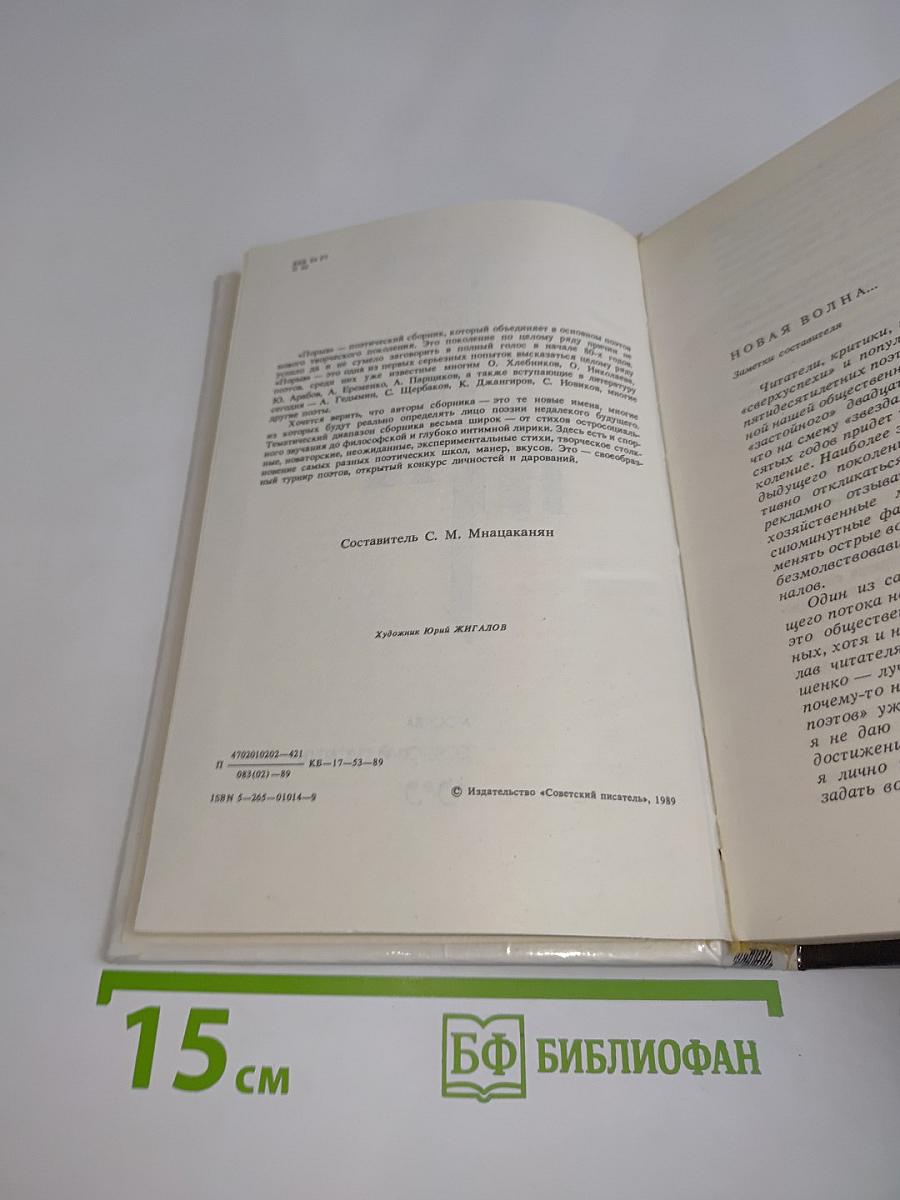 Порыв. Сборник стихов. Новые имена