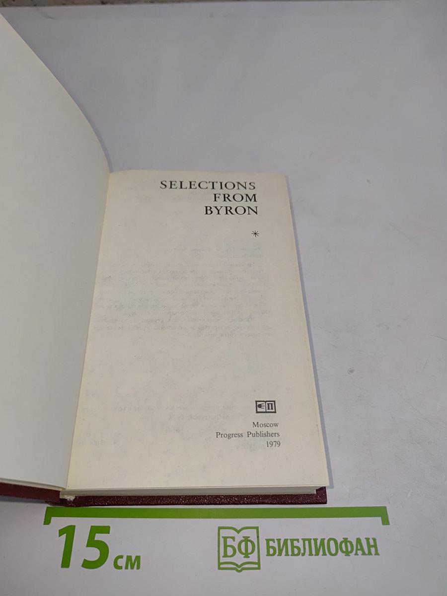 Selections from Byron