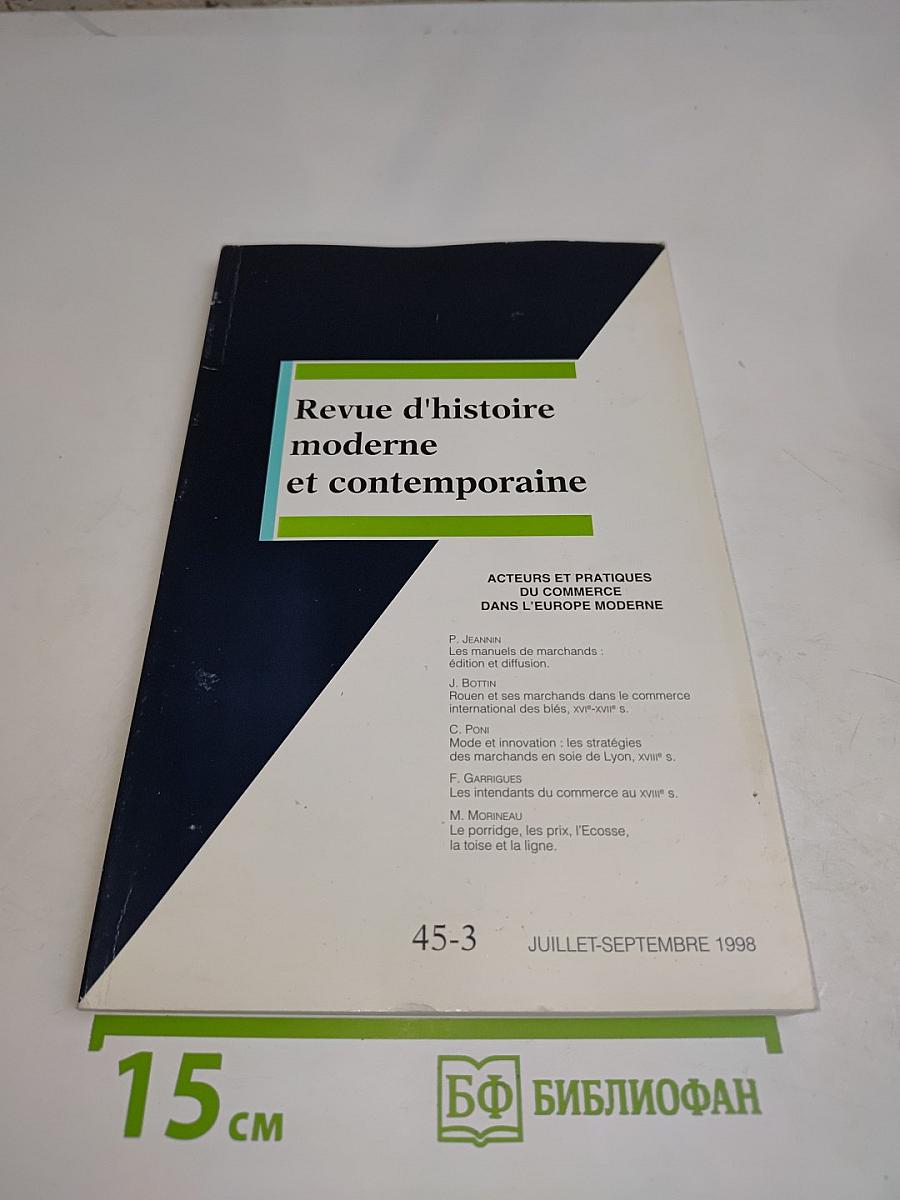 Revue d'histoire moderne et contemporaine