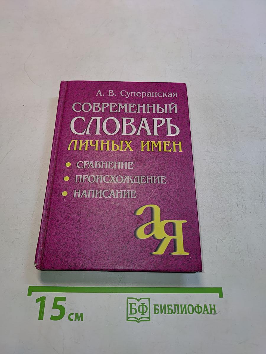 Современный словарь личных имен