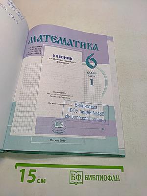 Математика. Учебник для общеобразовательных организаций. 6 класс. Часть 1