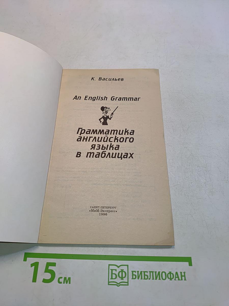An English Grammar. Грамматика английского языка в таблицах