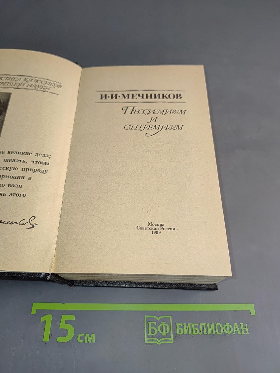 Пессимизм и оптимизм