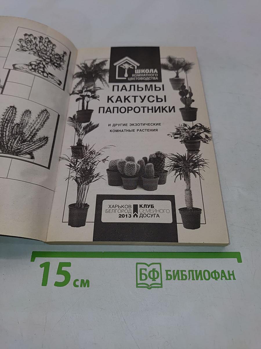 Пальмы, кактусы, папоротники и другие экзотические комнатные растения