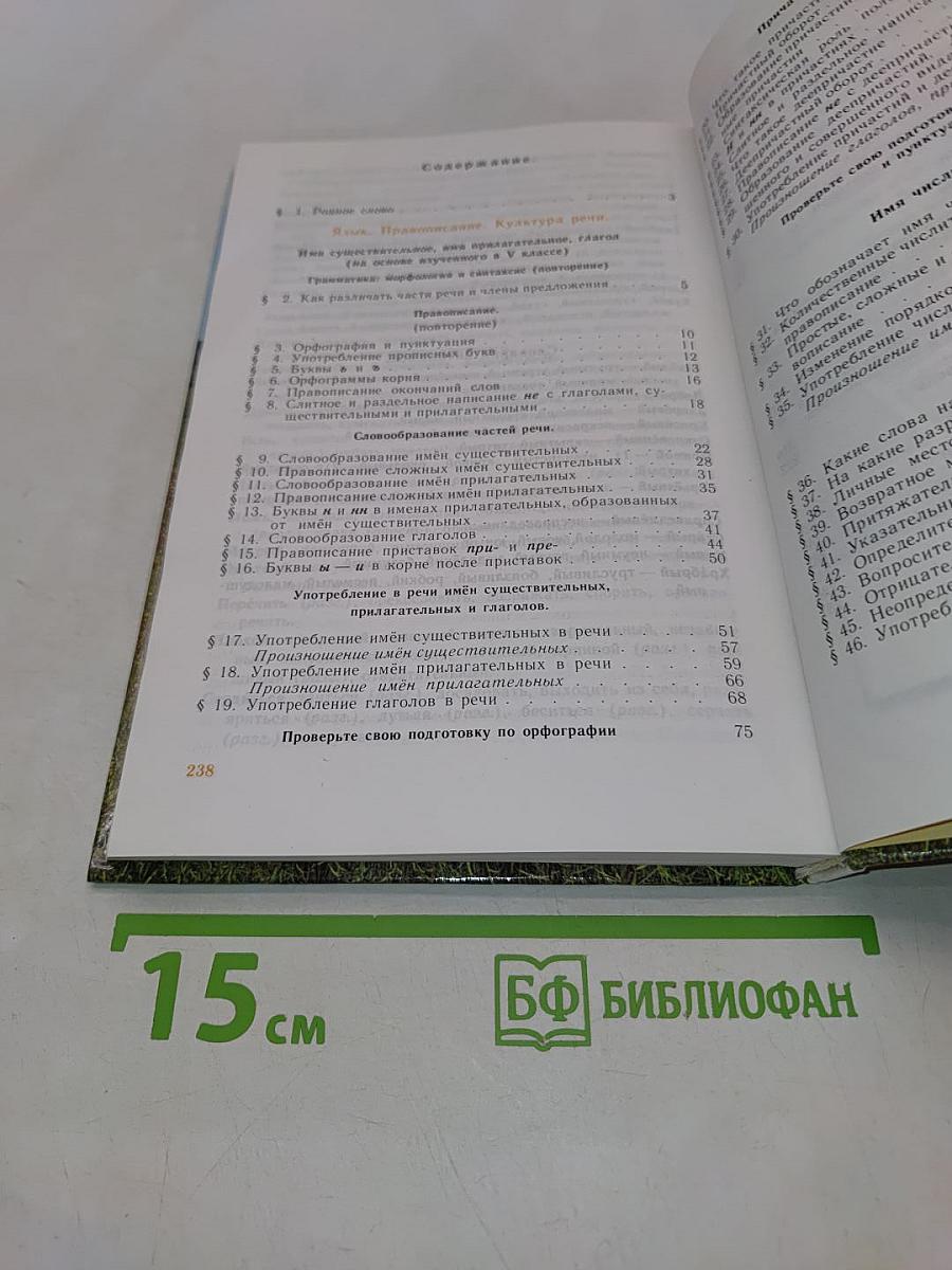 Русский язык. Учебник для 6 класса общеобразовательных учреждений