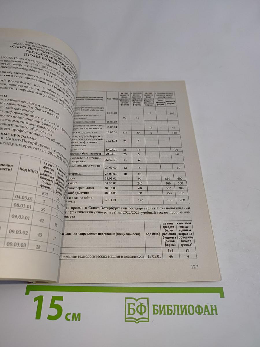 Справочник для поступающих. Вузы Санкт-Петербурга 2022/2023