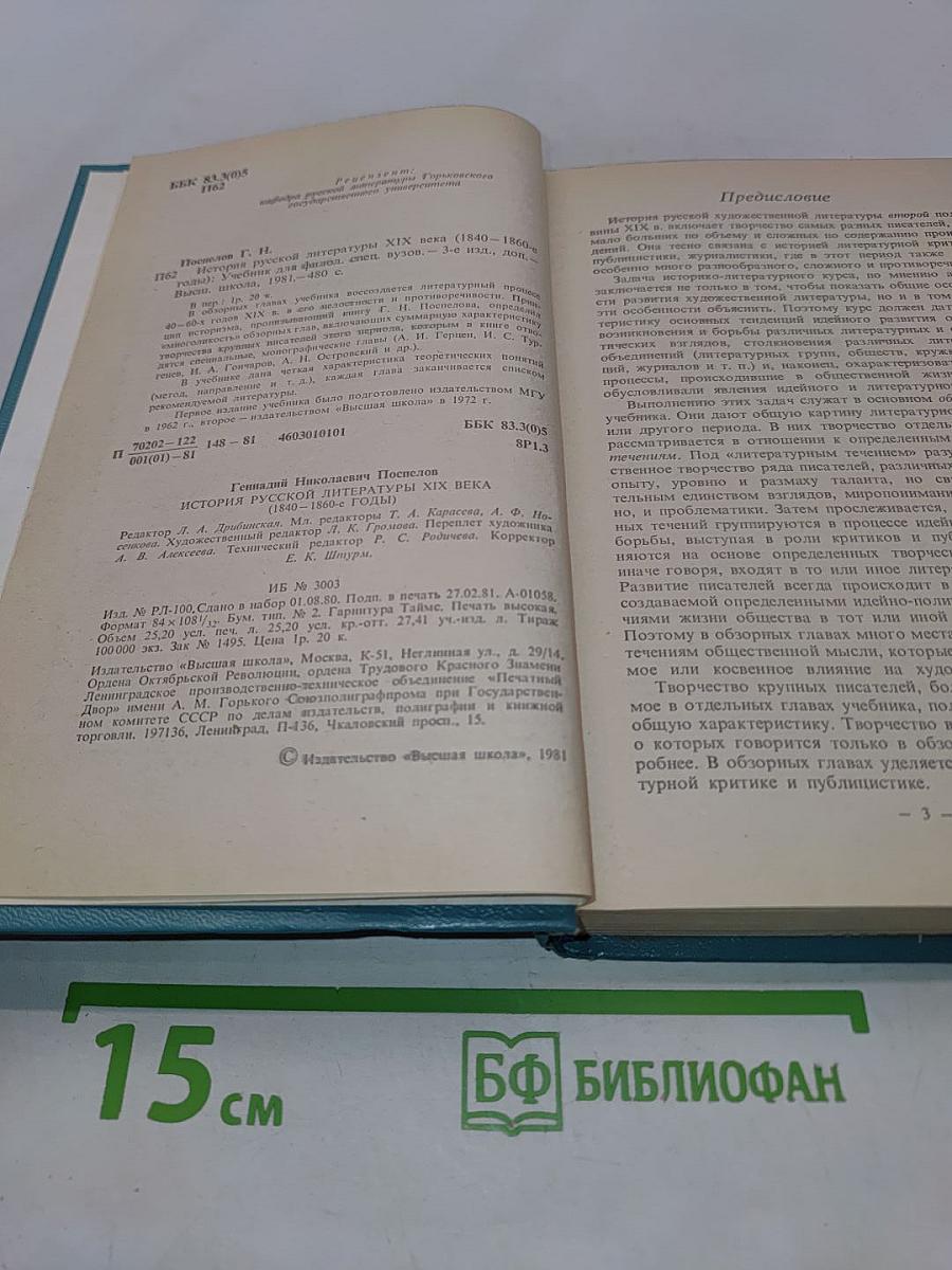 История русской литературы XIX века (1840-1860-е годы)
