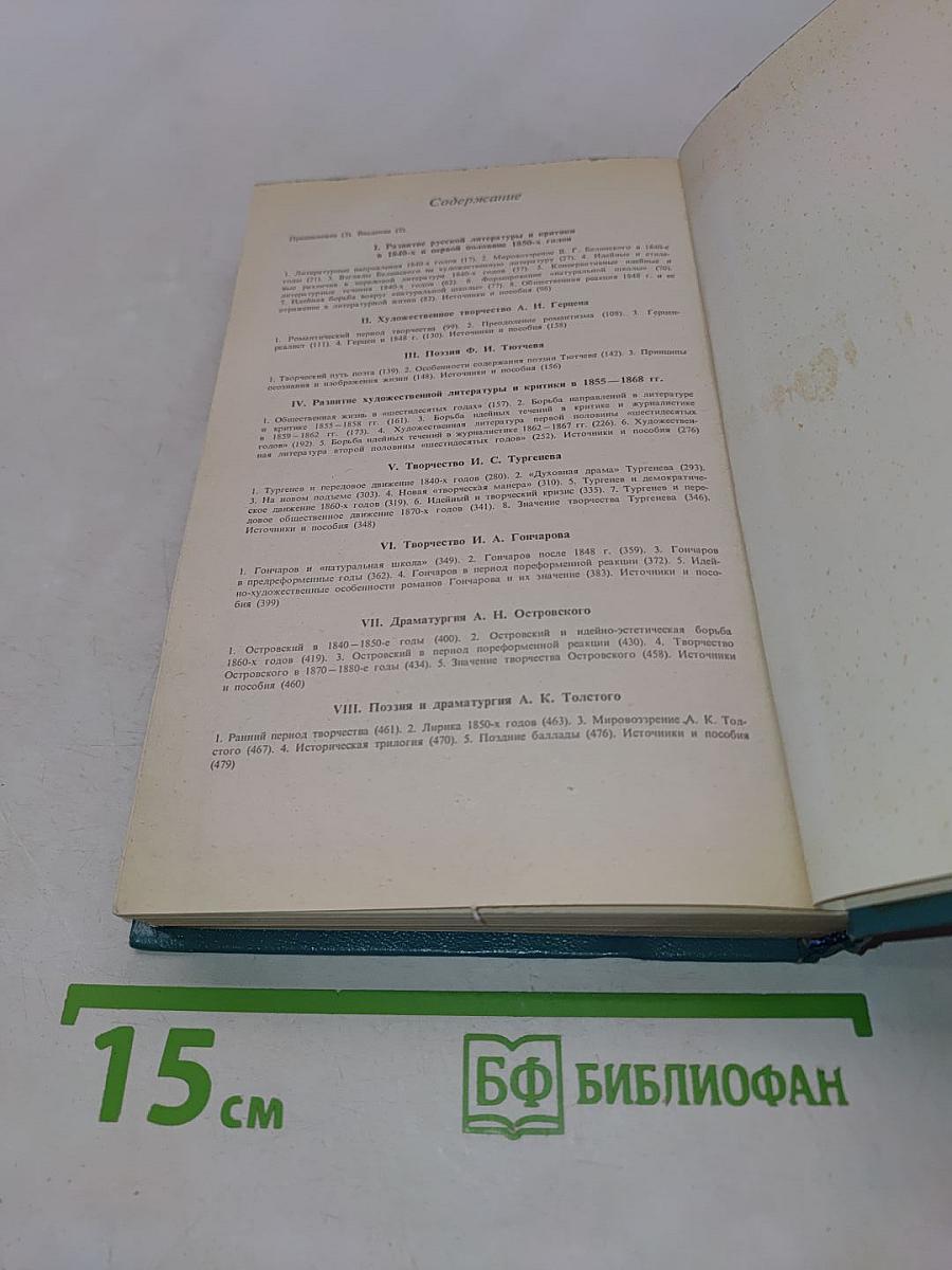 История русской литературы XIX века (1840-1860-е годы)