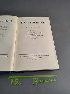 Сочинения. Том шестой. Повести и рассказы «Рудин», статьи и воспоминания 1853-1856