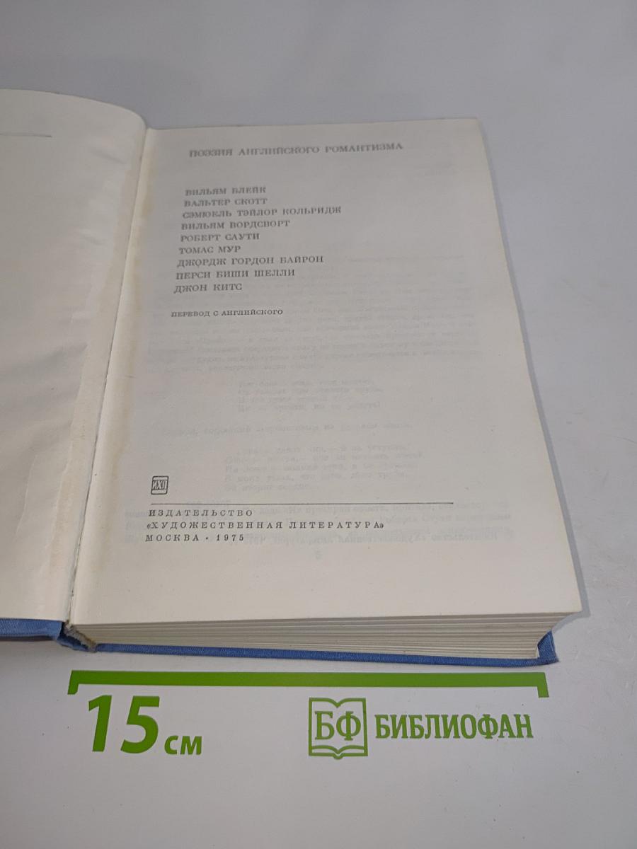 Поэзия английского романтизма