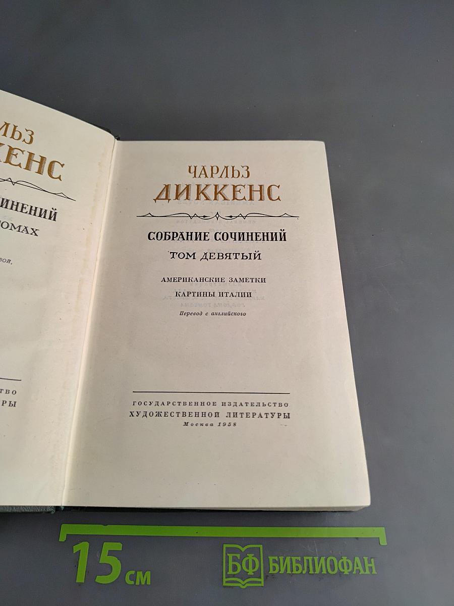 Собрание сочинений. Том девятый. Американские заметки. Картины Италии