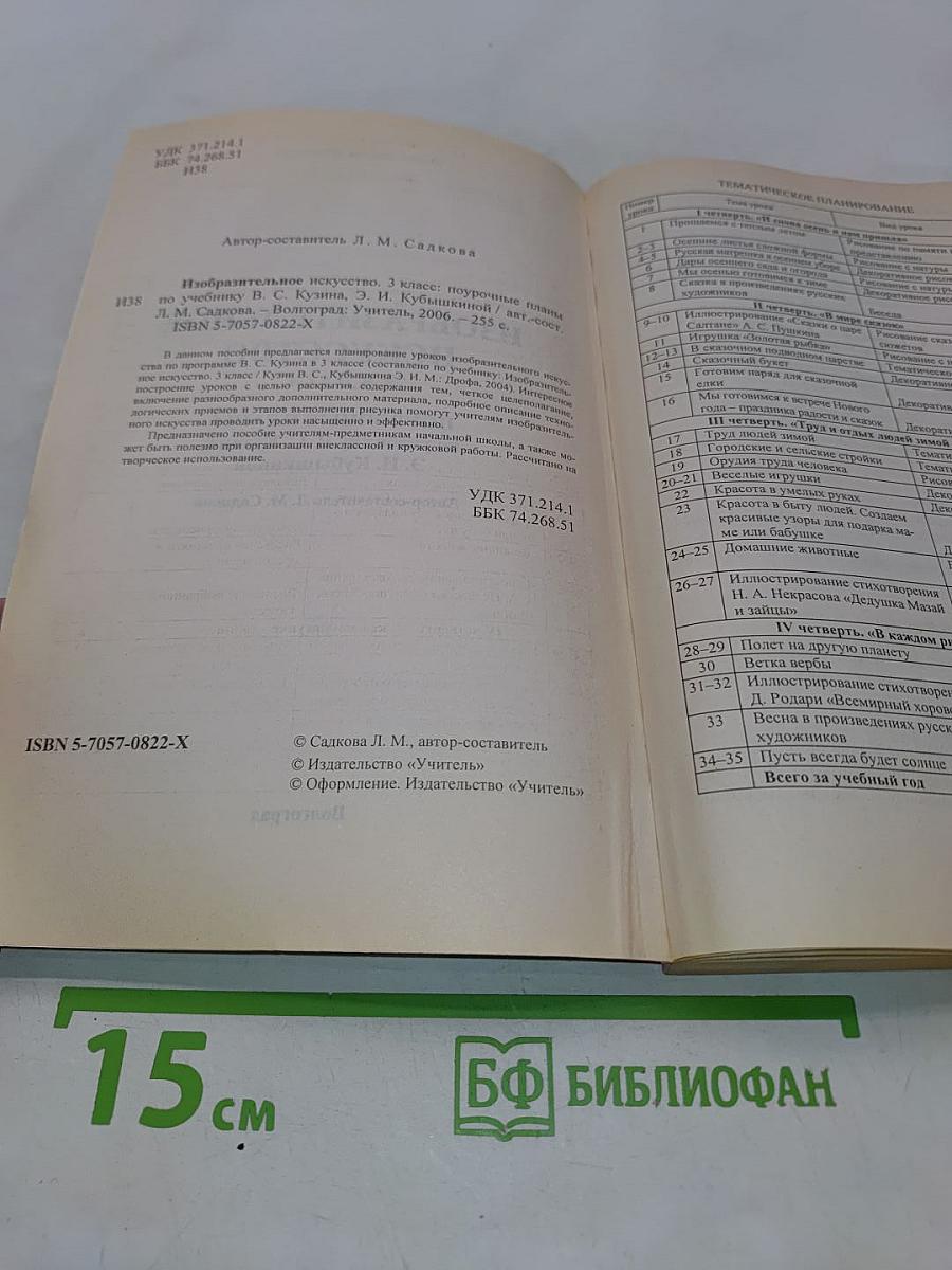 Изобразительное искусство. 3 класс. Поурочные планы