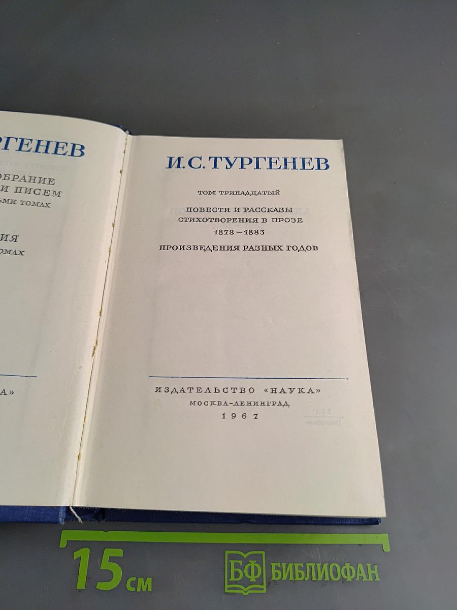 Полное собрание сочинений и писем. Том тринадцатый. Повести и рассказы. Стихотворения в прозе. Произведения разных годов. 1878-1883