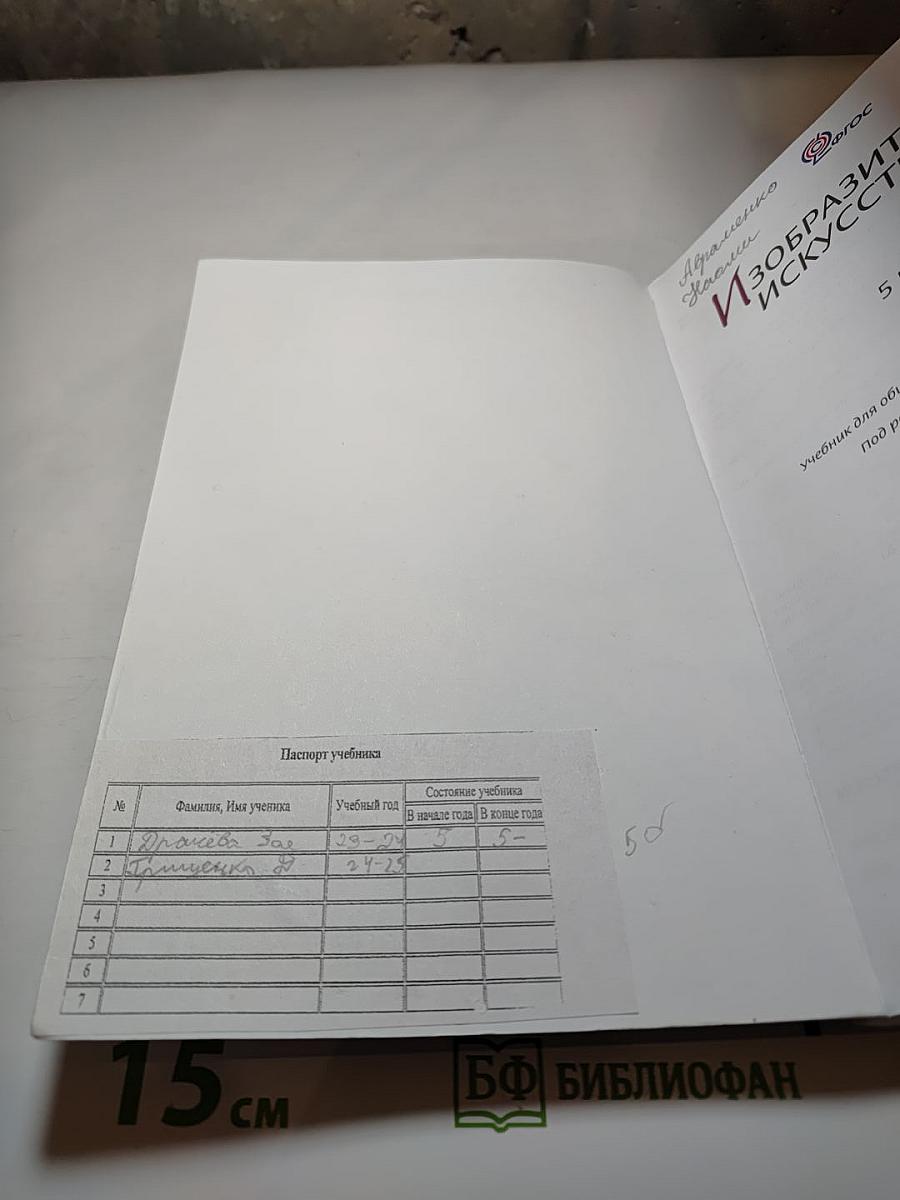 Изобразительное искусство 5 класс