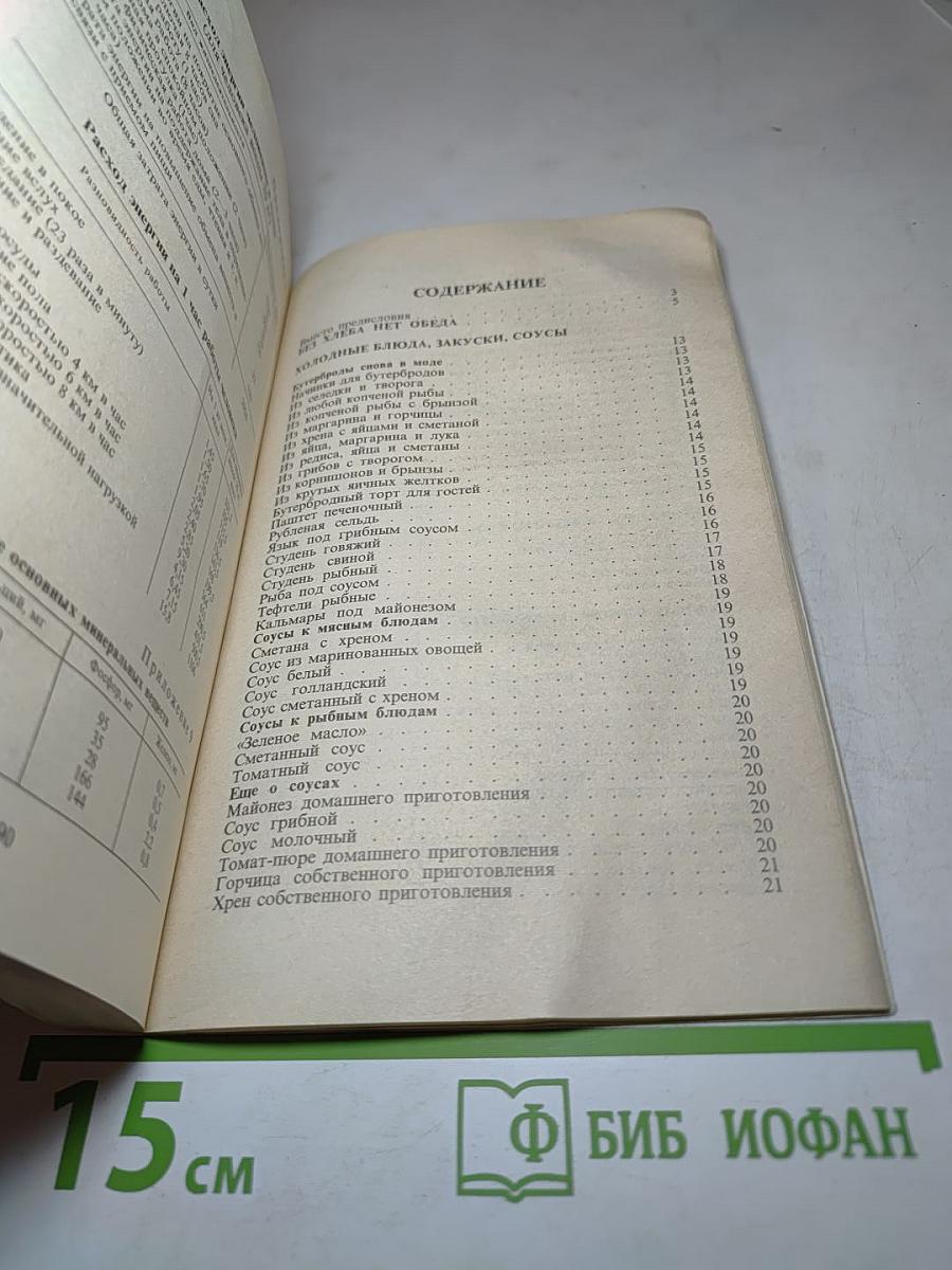 Кулинарная смекалка, или Все о резервах питания