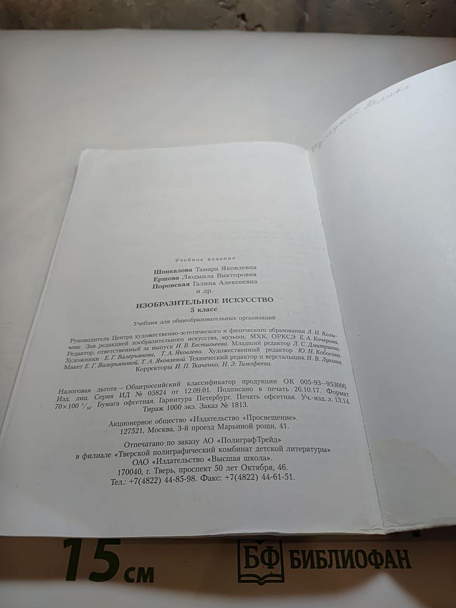 Изобразительное искусство 5 класс