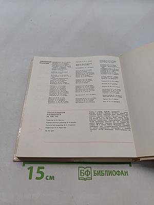 Театральный календарь 1987