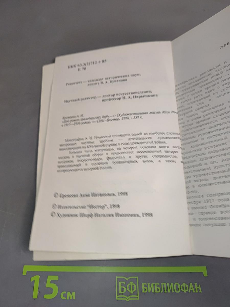 «Под рокот гражданских бурь...» (Художественная жизнь Юга России в 1917—1920 годах)