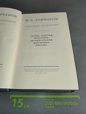 Собрание сочинений. Том восьмой. Статьи, заметки, рецензии, автобиографии, избранные письма