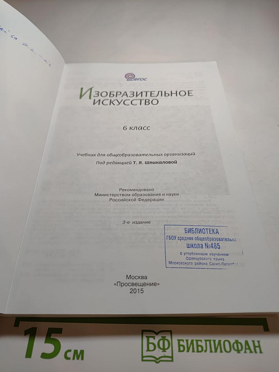 Изобразительное искусство 6 класс