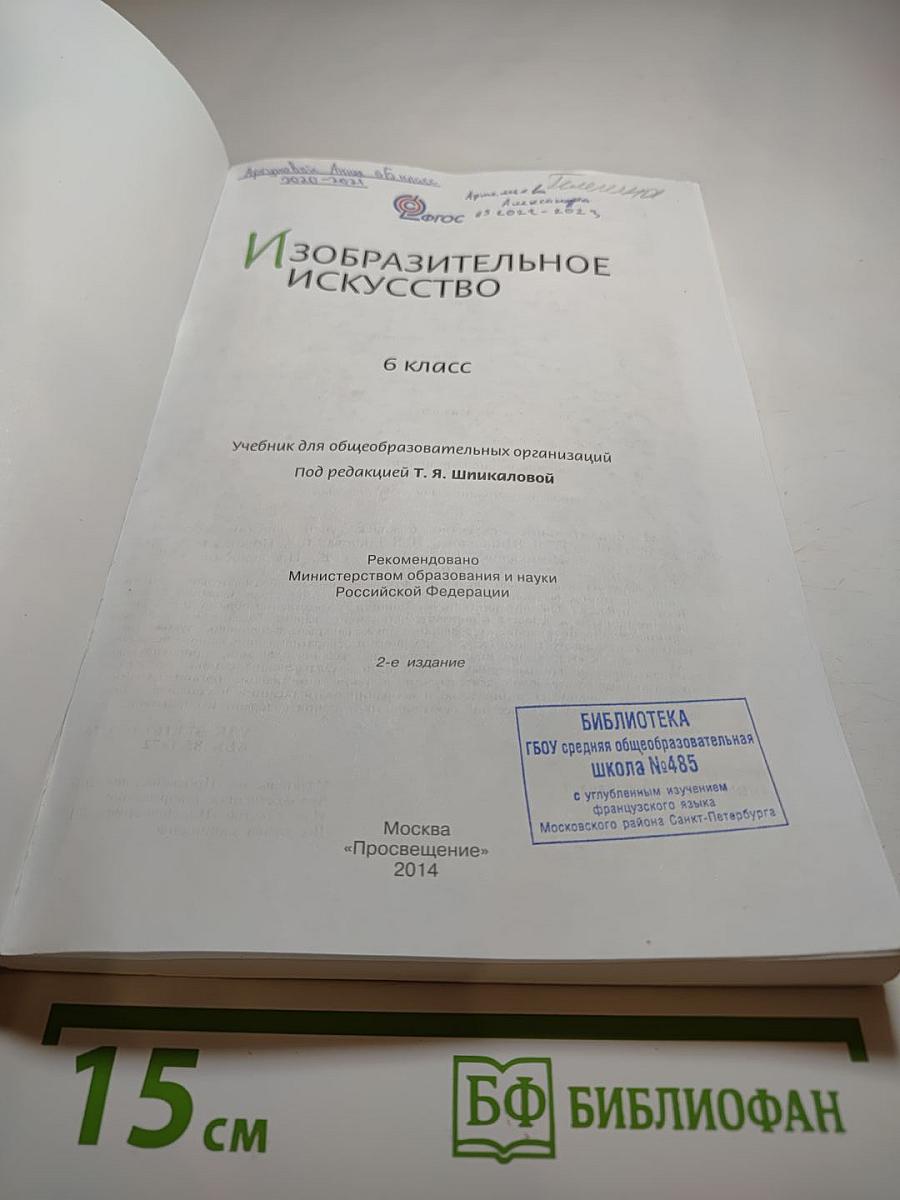 Изобразительное искусство 6 класс