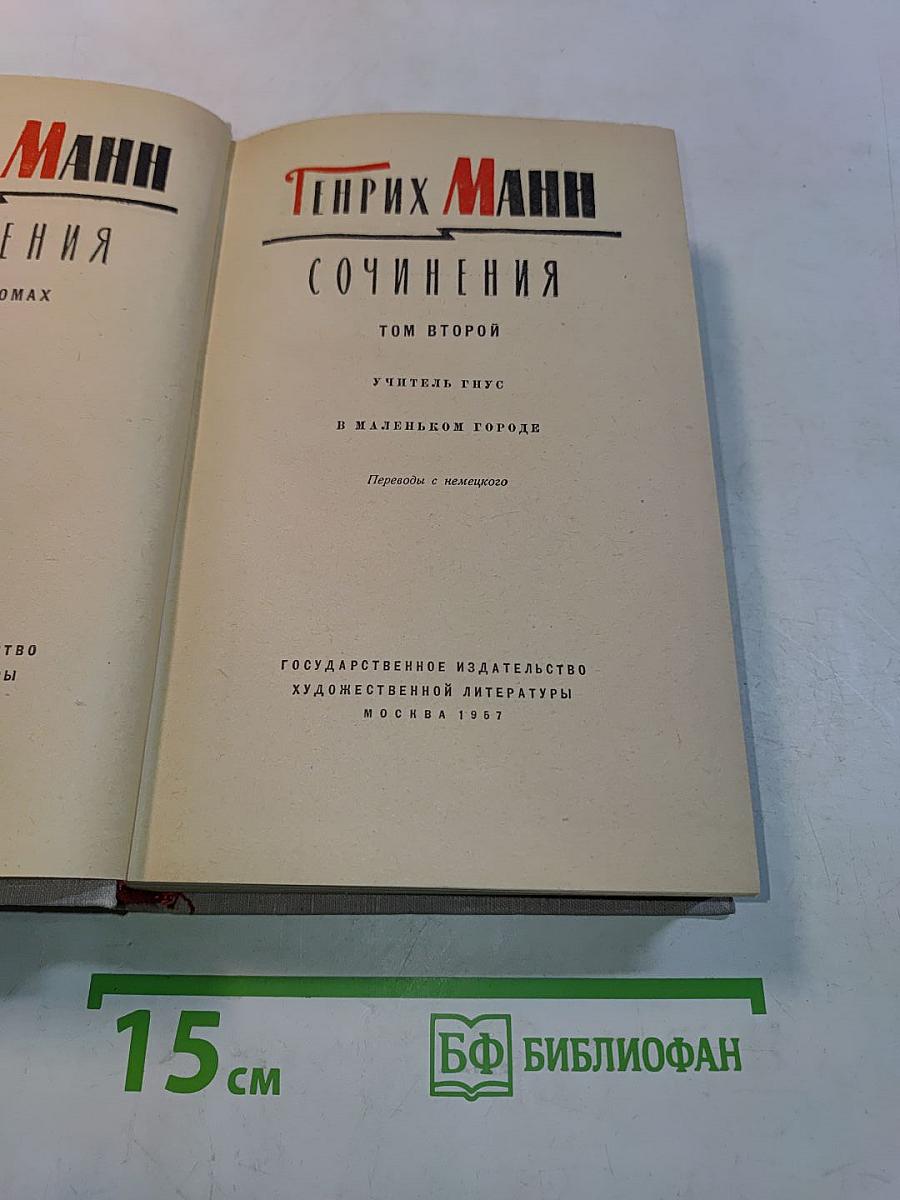 Собрание сочинений. Том второй. Учитель Гнус. В маленьком городе