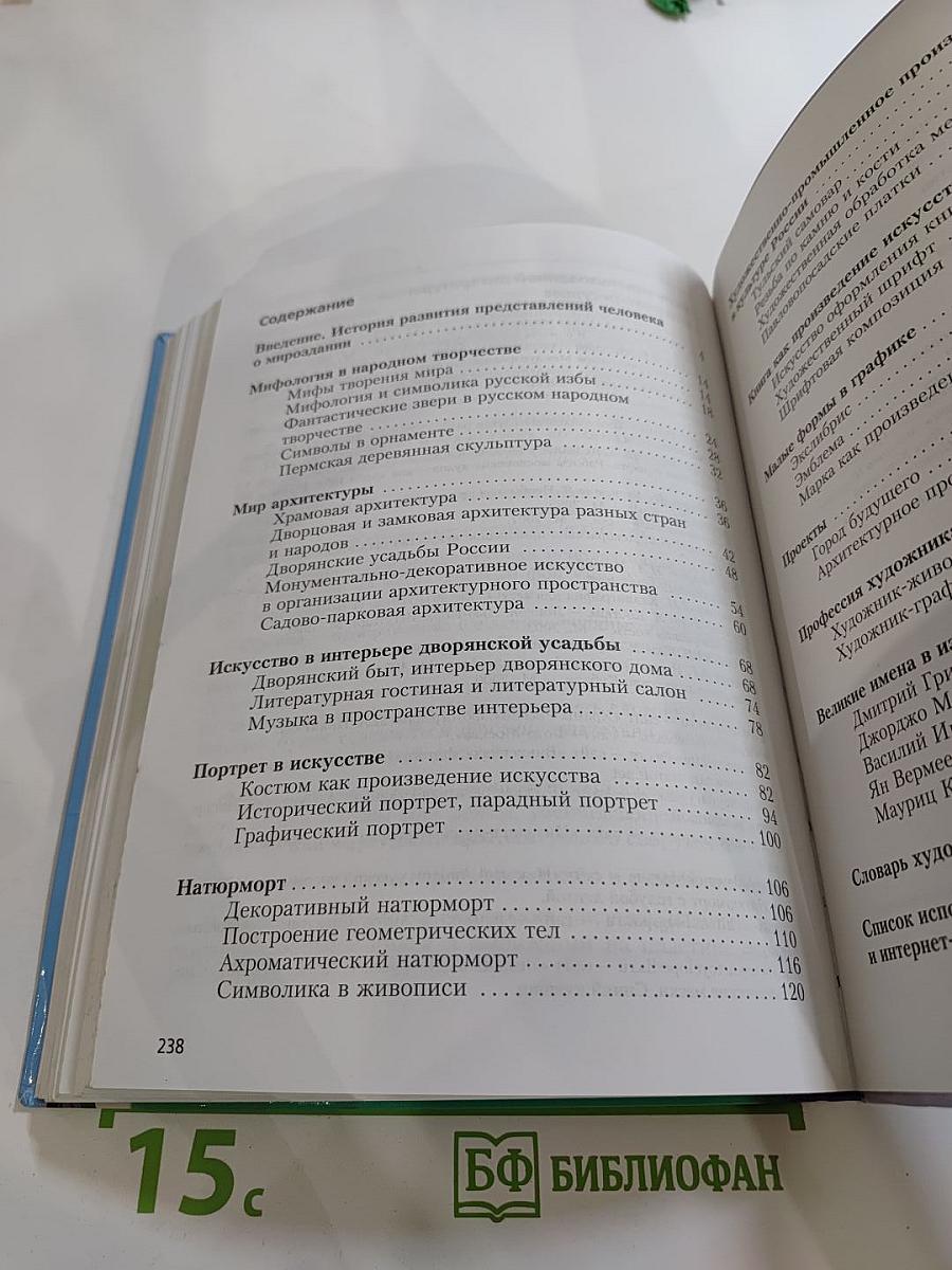 Изобразительное искусство 6 класс