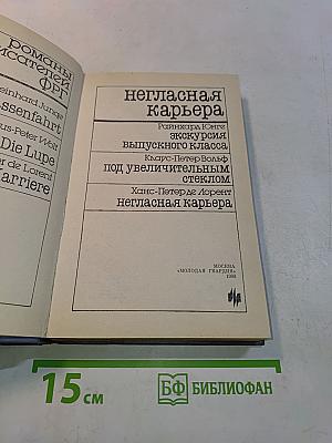 Негласная карьера