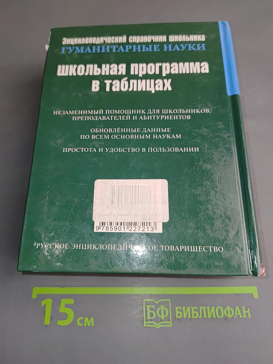 Энциклопедический справочник школьника. Гуманитарные науки. Школьная программа в таблицах