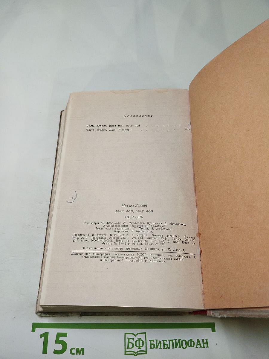 Брат мой, враг мой