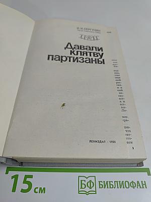 Давали клятву партизаны