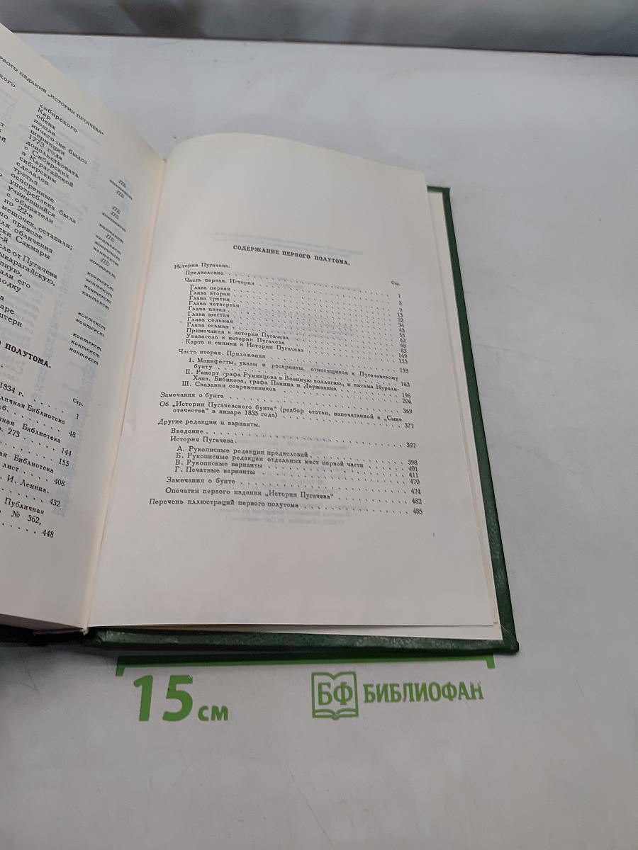 Сочинения. Том 1. История Пугачева