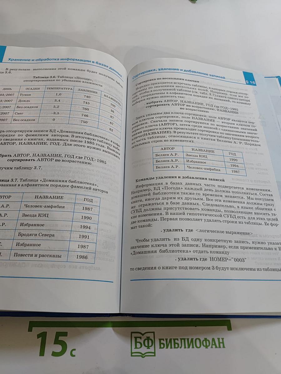 Информатика. Учебник для 8 класса