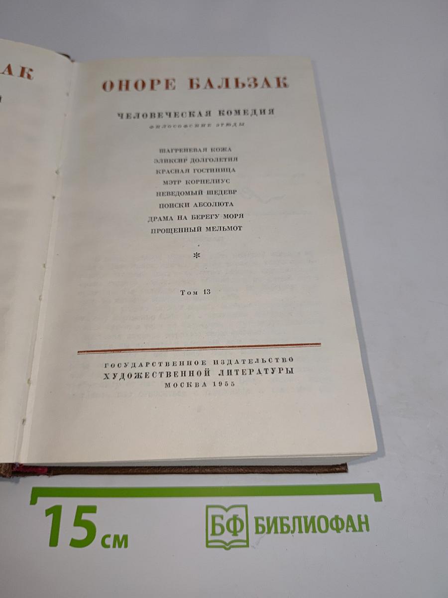 Человеческая комедия. Философские этюды. Том 13