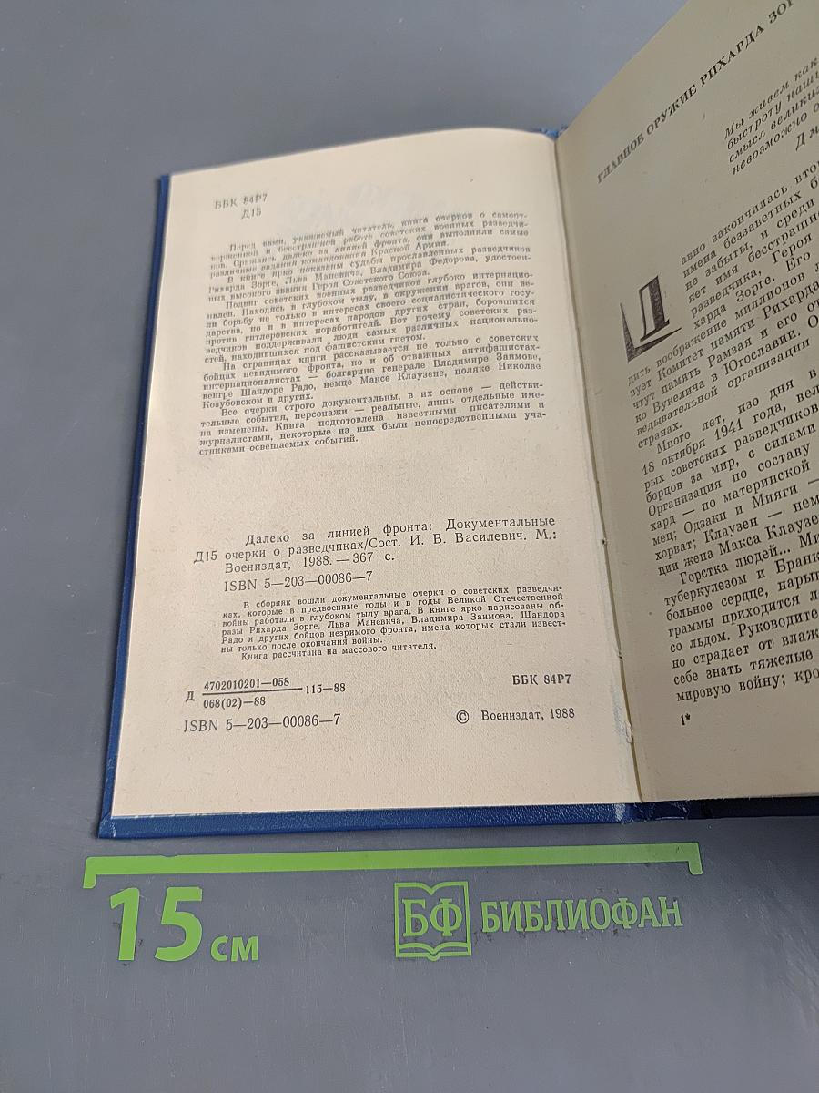 Далеко за линией фронта