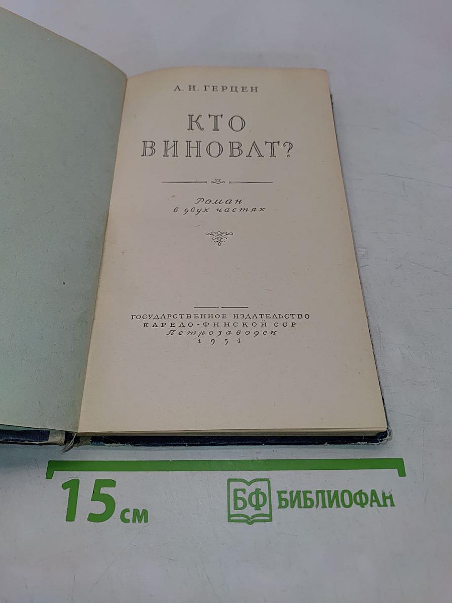 Кто виноват?