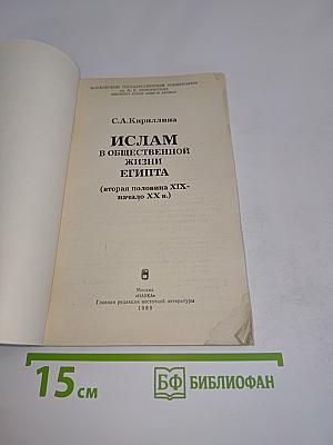 Ислам в общественной жизни Египта (вторая половина XIX - начало XX в.)