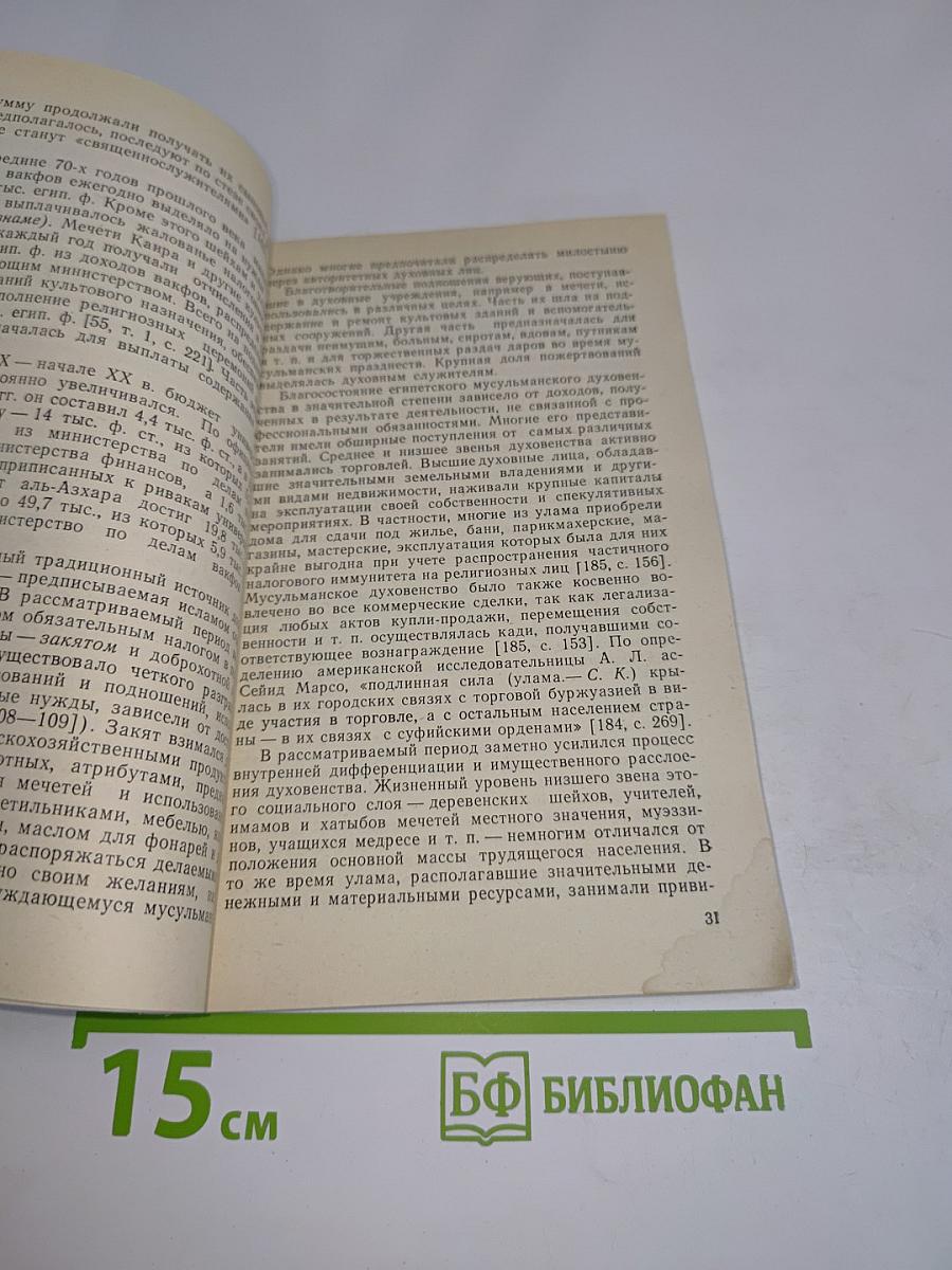 Ислам в общественной жизни Египта (вторая половина XIX - начало XX в.)