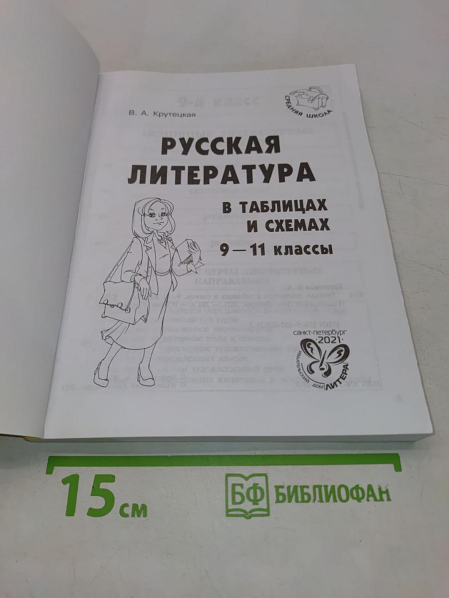 Русская литература в таблицах и схемах. 9-11 классы