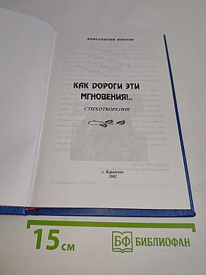 Как дороги эти мгновения! Стихотворения