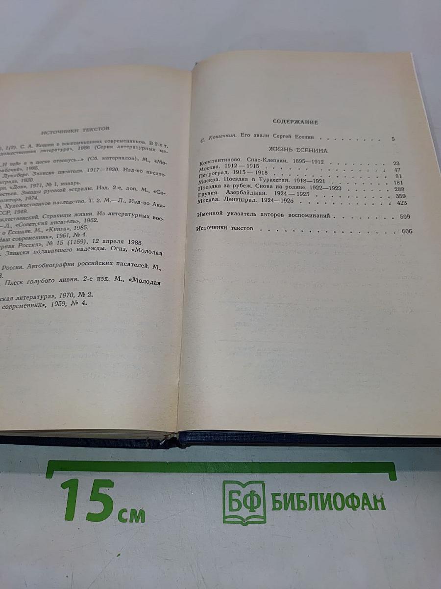 Жизнь Есенина. Рассказывают современники