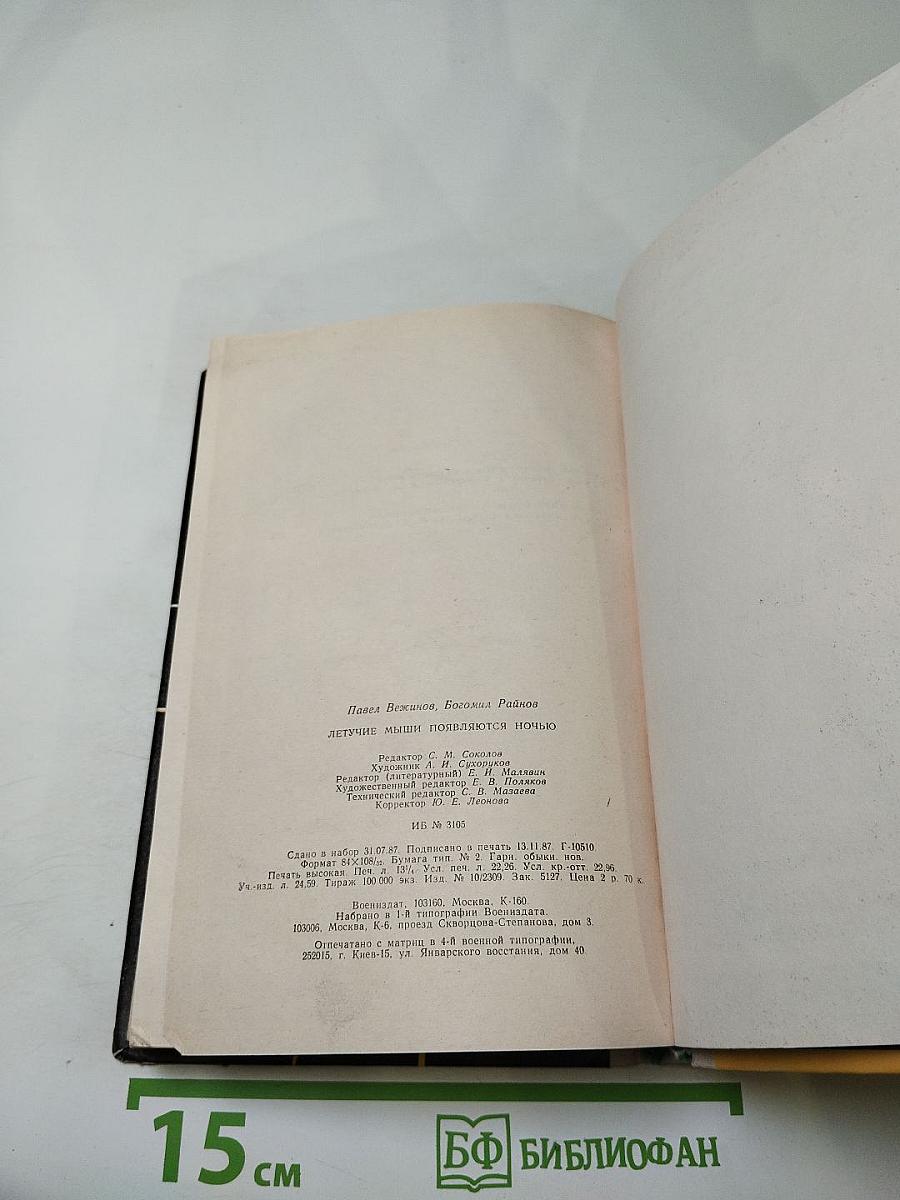 Летучие мыши появляются ночью