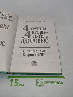 4 группы крови – 4 пути к здоровью