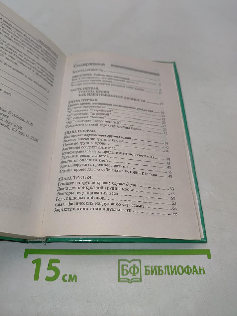 4 группы крови – 4 пути к здоровью