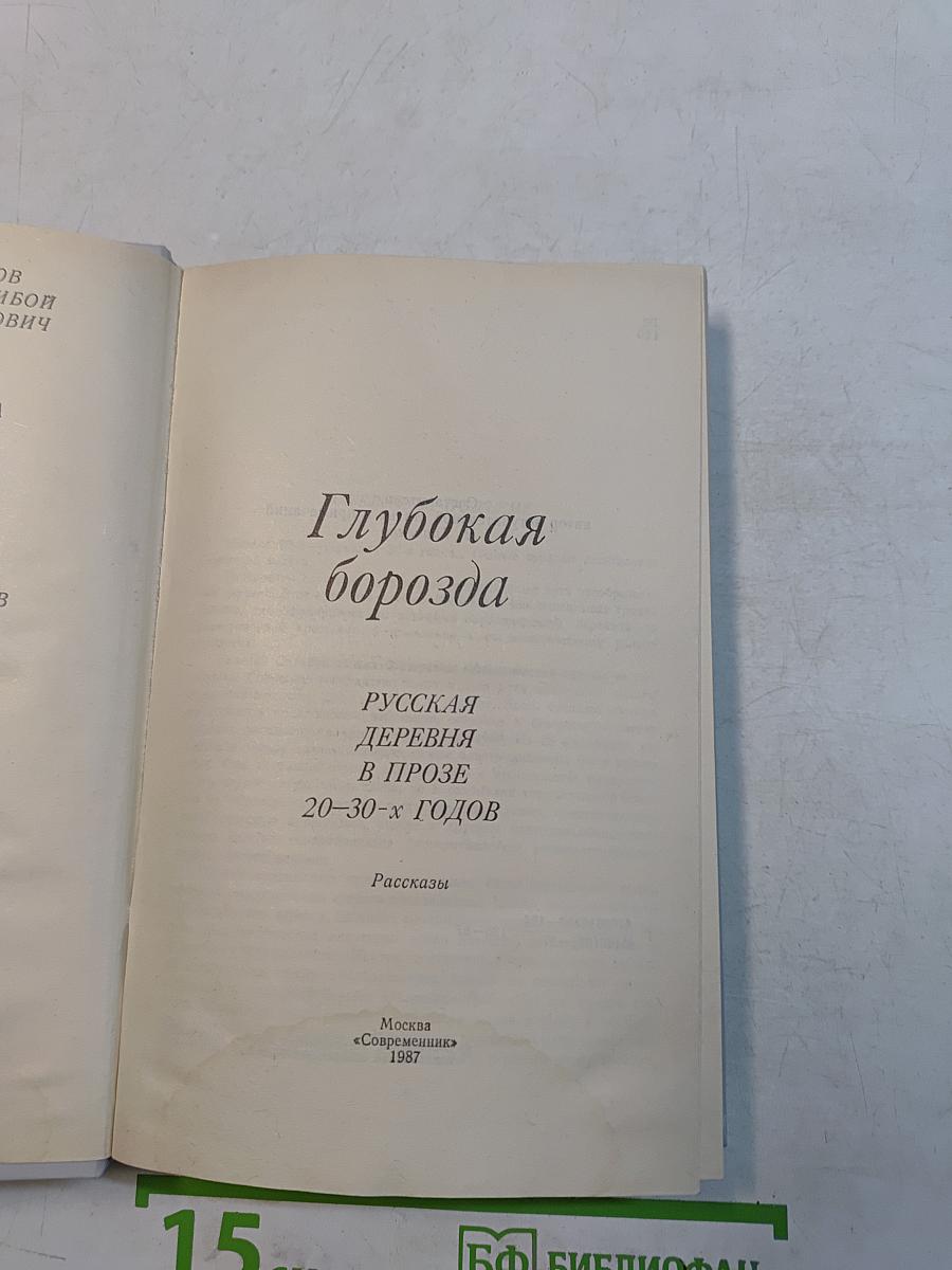 Глубокая борозда