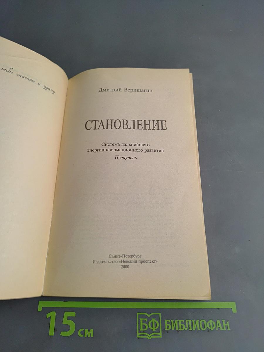 Становление. Система дальнейшего энергоинформационного развития. II ступень