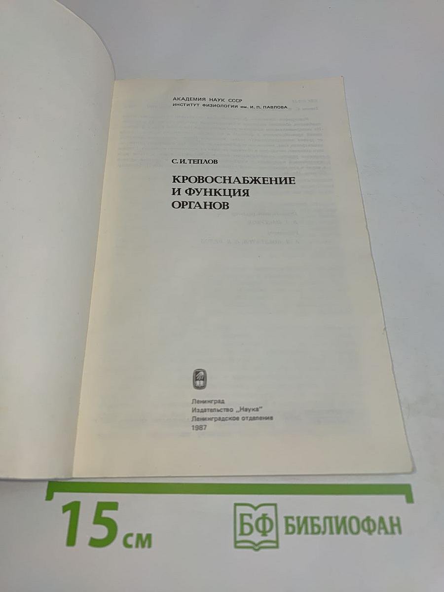 Кровоснабжение и функция органов