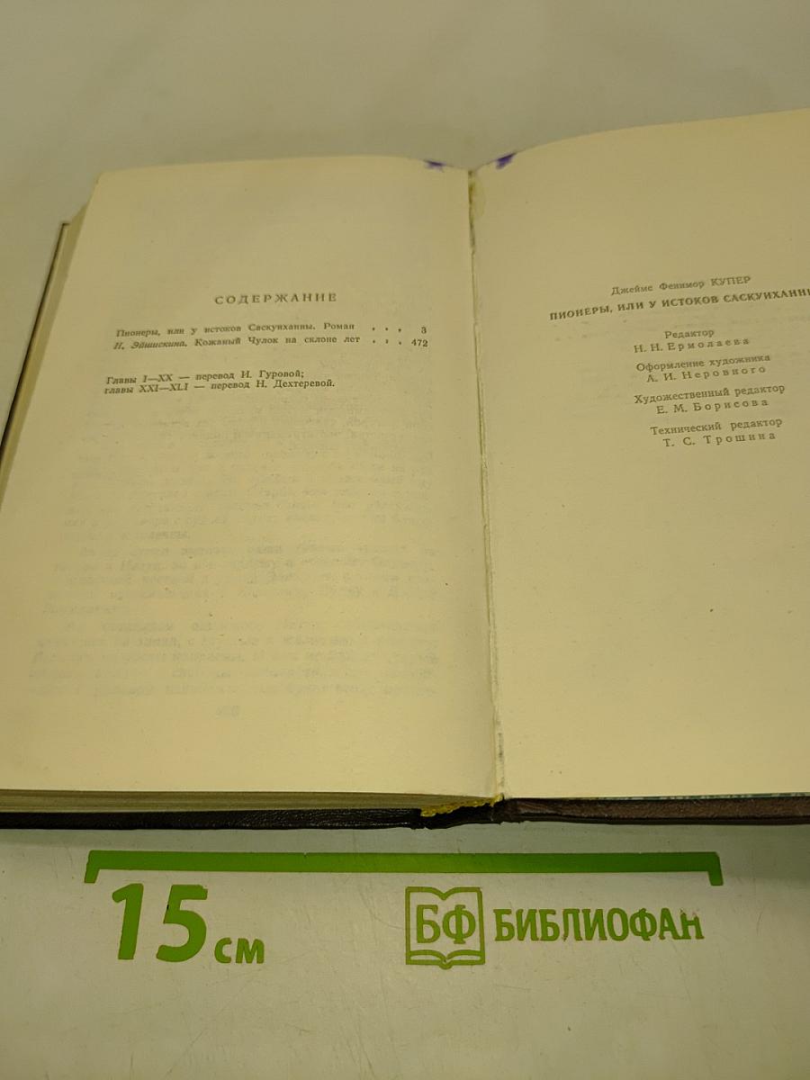 Пионеры, или У истоков Саскуиханны