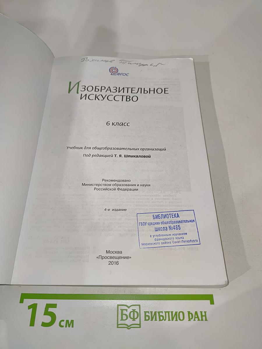 Изобразительное искусство 6 класс